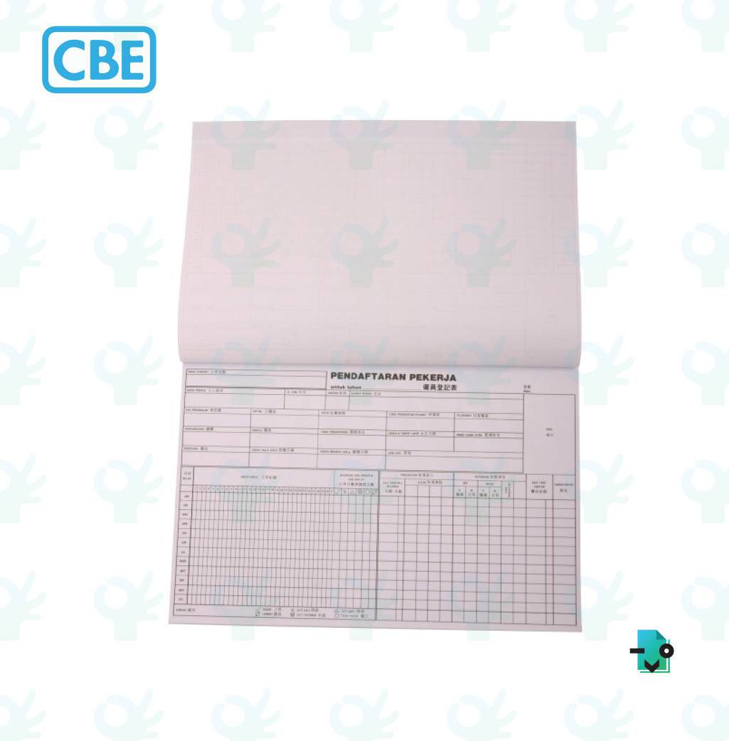 Ofiskita CBE Employee Record Book (920)